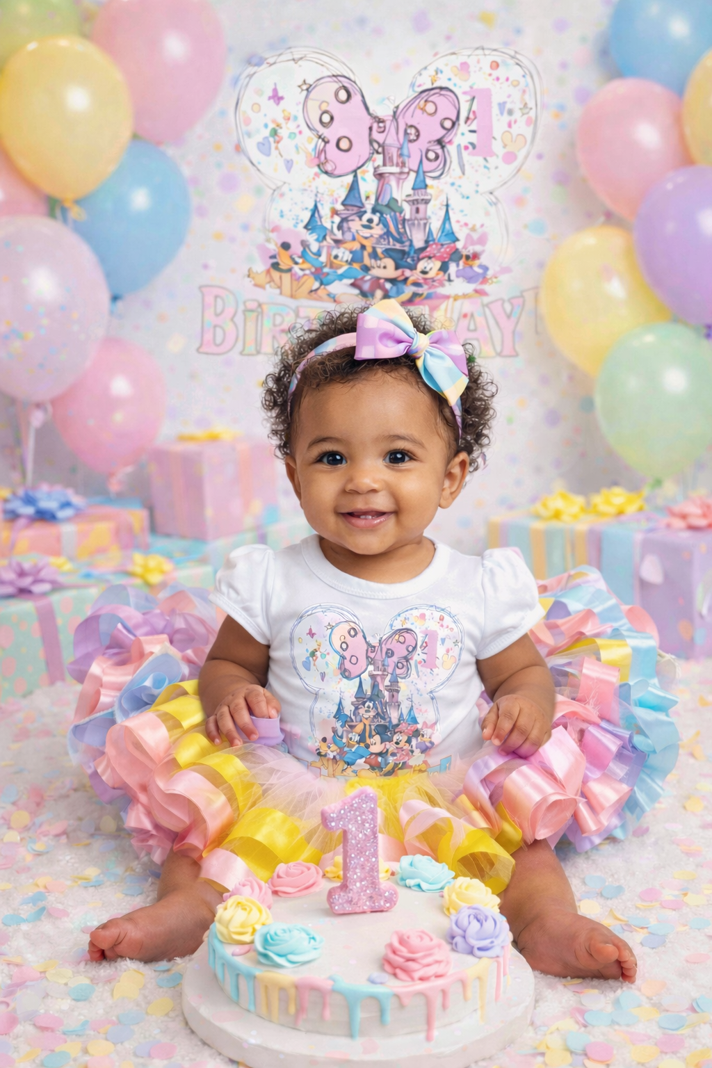 Disney Land pastel colors tutu outfit