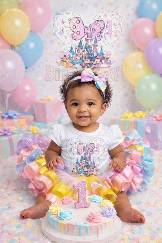 Disney Land pastel colors tutu outfit