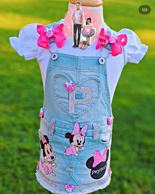 Baby Minnie overall dress